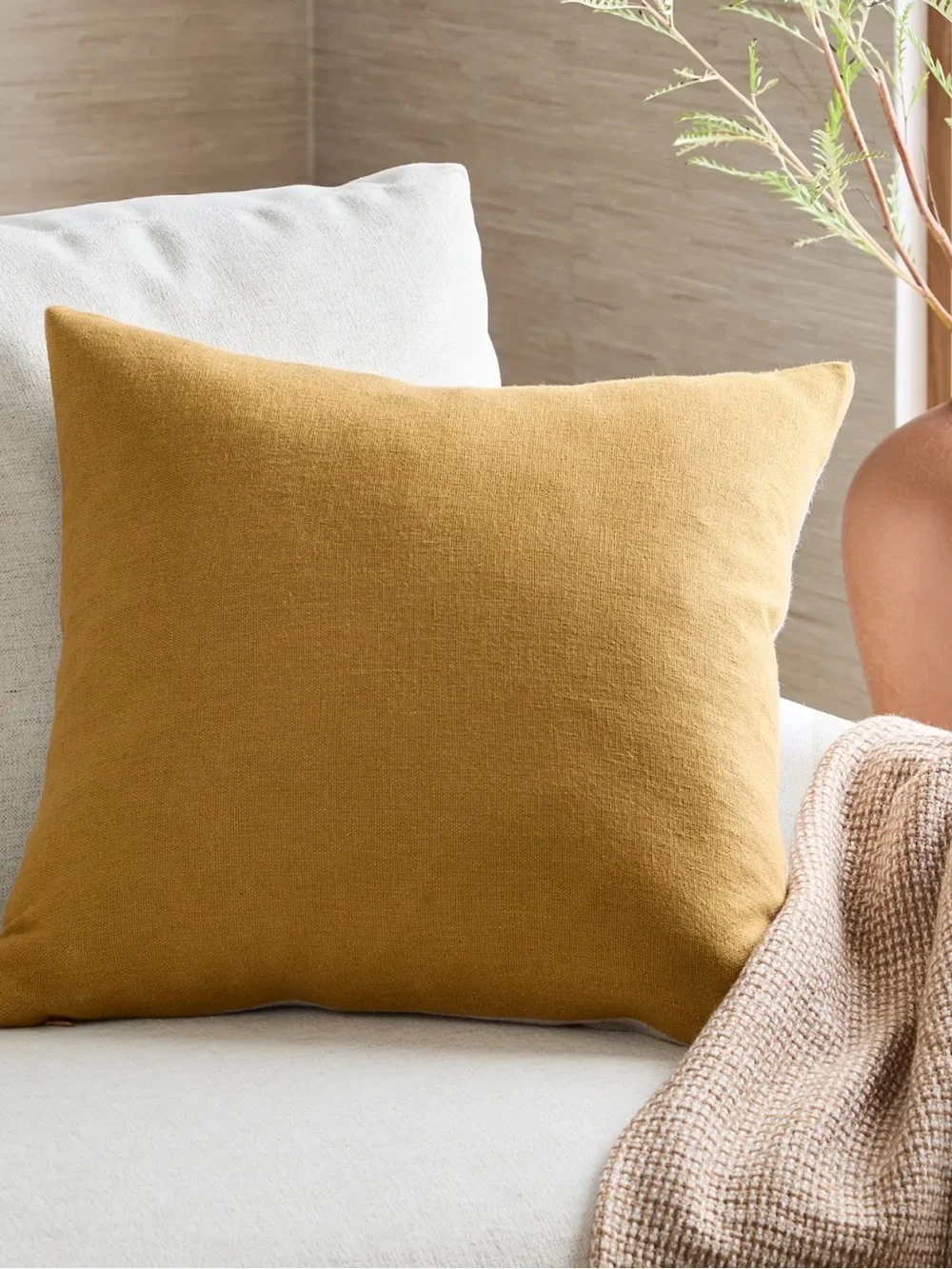 Quince Bamboo and Linen 20x20 Pillow Cover - Retail $55